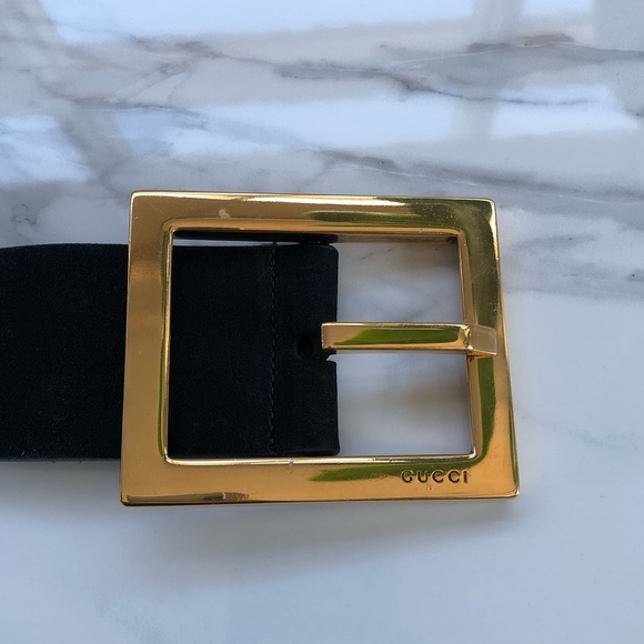 Authentic Gucci Black Suede Belt - Picture 5 of 7